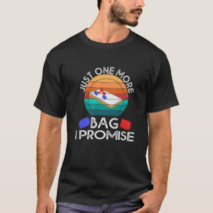 Camiseta Cornhole Player Vintage one More Bag I Prometo Cor