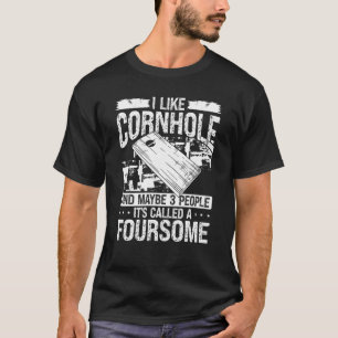 Camiseta Cornhole Player y quizás 3 personas Cornament Thro