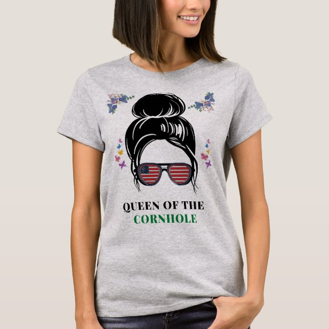 Camiseta Cornhole Queen (Anverso)