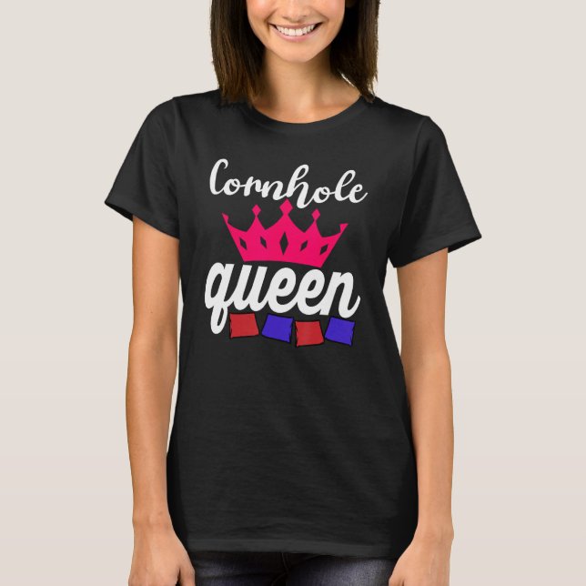 Camiseta Cornhole Queen Corn Hole (Anverso)