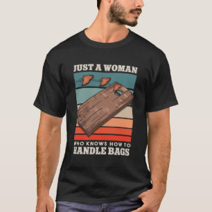 Camiseta Cornhole Retro Bean Bags Women Cornhole