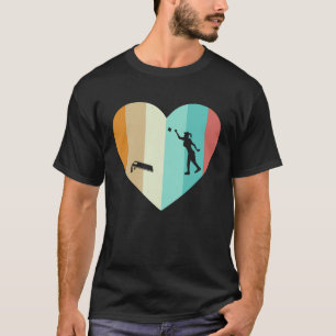 Camiseta Cornhole Retro Heart Women Chica Cornhole