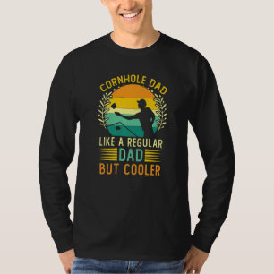 Camiseta Cornhole retro vintage papá padre día de agujero C