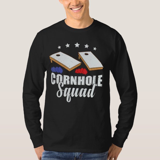 Camiseta Cornhole Squad Bag Bag Backyard Cornhole (Anverso)