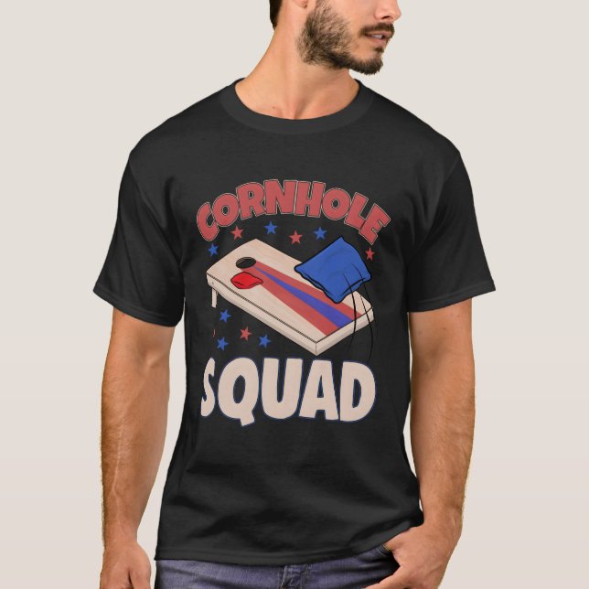 Camiseta Cornhole Squad Corn Hole Gammer Love (Anverso)