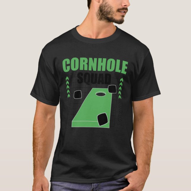 Camiseta Cornhole Squad Ironic Quote Sack Tossing (Anverso)