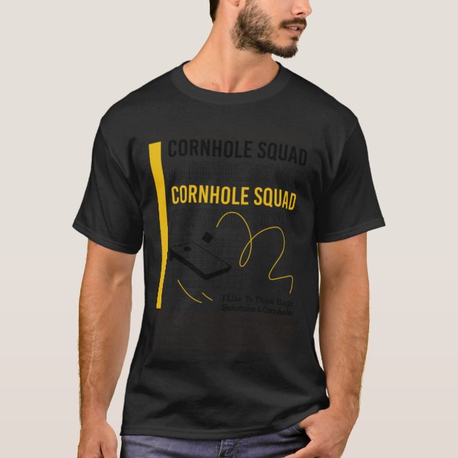 Camiseta Cornhole Squad Ironic Saying Hobby Sports Pullover (Anverso)