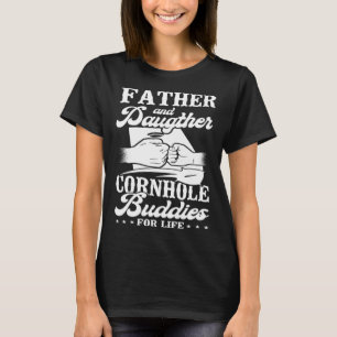 Camiseta Cornhole Team Bean Bag Player Champ Dad Daughter