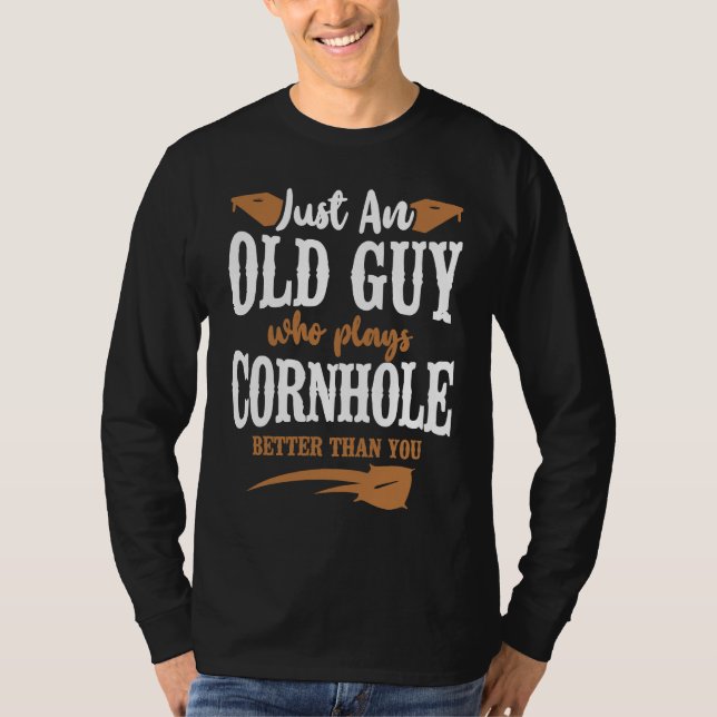 Camiseta Cornhole Team Bean Bag Player Champ Retired Grandp (Anverso)