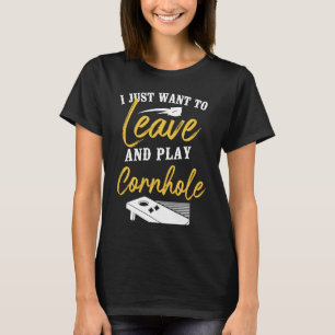 Camiseta Cornhole Team Bean Bag Player Champ Solo Quiero