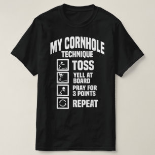 Camiseta Cornhole Technique Throwing Technique Cornhole