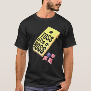 Camiseta Cornhole Toss Como Boss Cornhole 4 De Julio