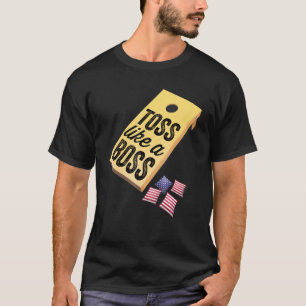 Camiseta Cornhole Toss Como Boss Cornhole 4 De Julio