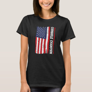 Camiseta Cornhole Trophy Champion Bean Bag Cornhole Player