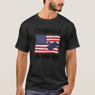 Camiseta Cornhole Trophy Champion Bean Bag Cornhole Player
