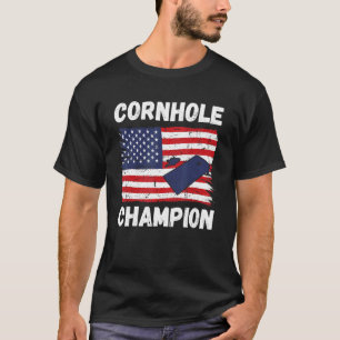 Camiseta Cornhole Trophy Champion Bean Bag Cornhole Player