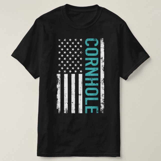 Camiseta Cornhole USA (Diseño del anverso)