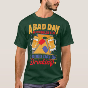 Camiseta Cornhole Y Cerveza Diciendo Bolsas De Bean Juegos