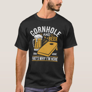 Camiseta Cornhole y Cerveza - Por eso estoy aquí