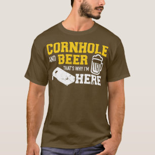 Camiseta Cornhole y cerveza por eso estoy aquí 1