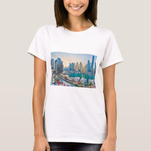 Camiseta Cornisa de rascacielos modernos de Dubai