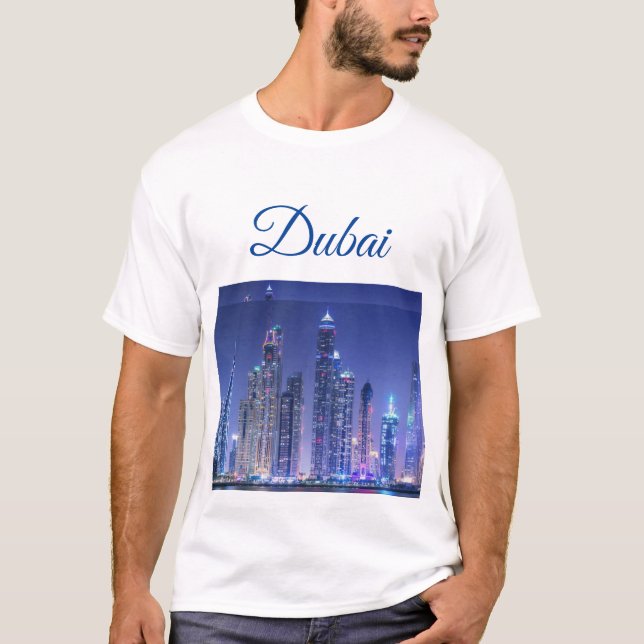 Camiseta Cornisa de rascacielos modernos de Dubai (Anverso)