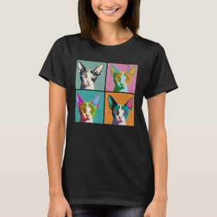 Camiseta Cornish Rex Cat Pop Ilustracion Colorful Animal