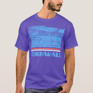 Camiseta Cornwall City Gift England City Silhouette Skyline