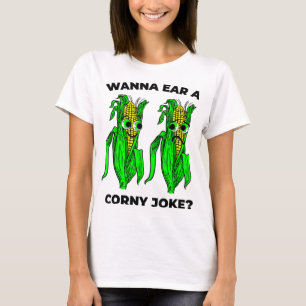 Camiseta Corny Chiste meme Oreja de Corn Pun gráfico