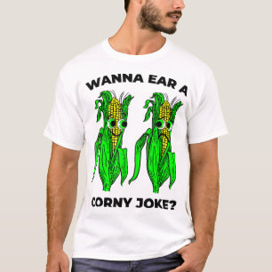 Camiseta Corny Chiste meme Oreja de Corn Pun gráfico