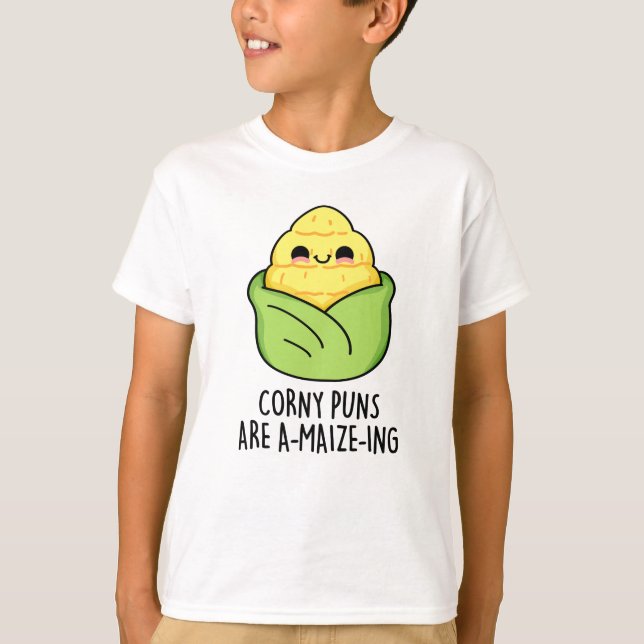 Camiseta Corny Puns es un divertido arándano de maíz para e (Anverso)