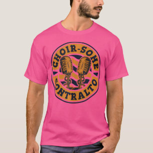 Camiseta Coro-algo de ópera de contralto tenor cantante