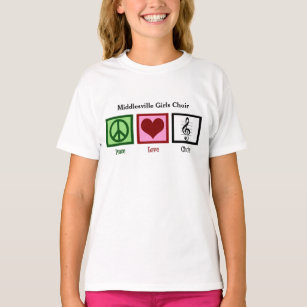 Camiseta Coro de amor por la paz Chicas Personalizados coro