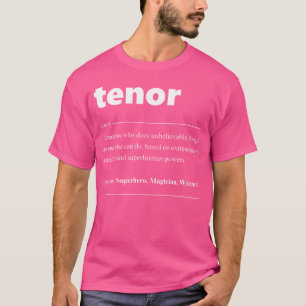 Camiseta Coro De Definición De Tenor Para Cantante De Ópera