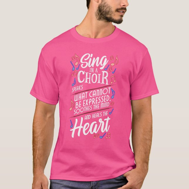 Camiseta Coro de espectáculo para cantante de ópera  Cantar (Anverso)