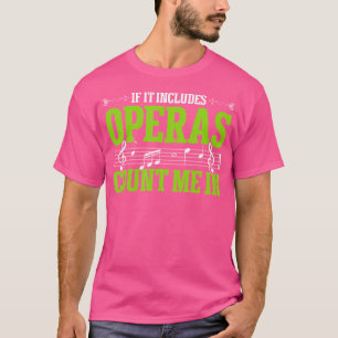 Camiseta Coro de Ópera Cantante Musical Música