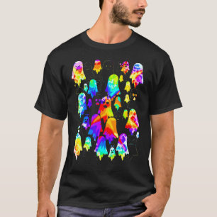 Camiseta Coro fantasma arcoiris Tie Dye fantasmagórico fant