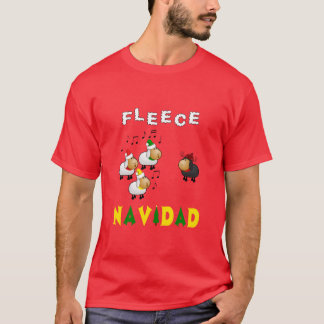Camiseta Coro festivo de Navidad del paño grueso y suave