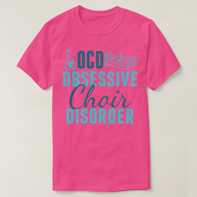 Camiseta Coro lindo obsesionado con humor (Diseño del anverso)