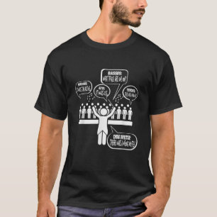 Camiseta Coro musical cantando a miembros que dicen gracios