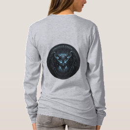 Camiseta Coro obsidiano Cráneo Guerrero de Larga Manga Cami
