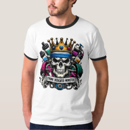 Camiseta Corona Colorida del Rey Monstruo del Gimnasio Fitn