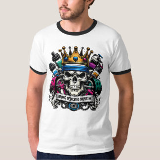 Camiseta Corona Colorida del Rey Monstruo del Gimnasio Fitn