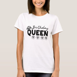 Camiseta Corona, cumpleaños de reina, reina de cumpleaños
