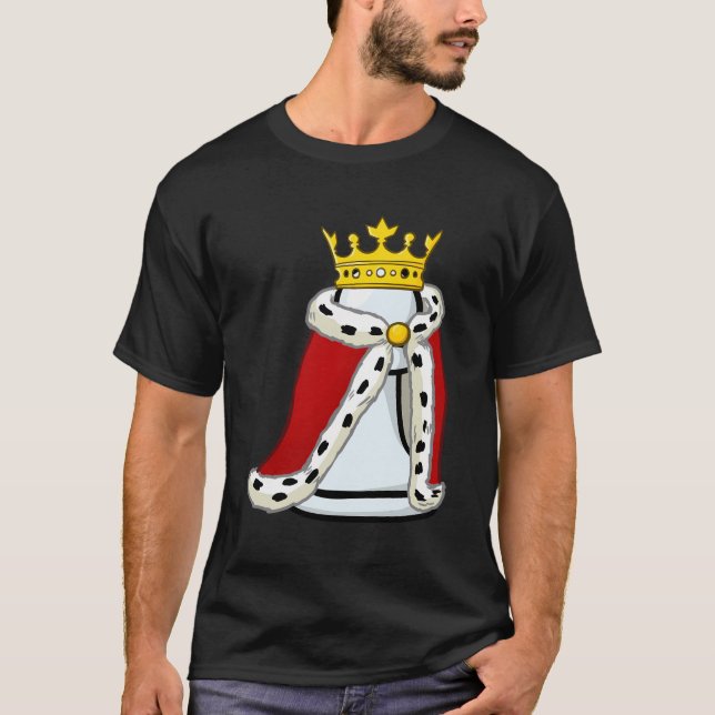Camiseta Corona De Ajedrez Con Corona Y Robo (Anverso)
