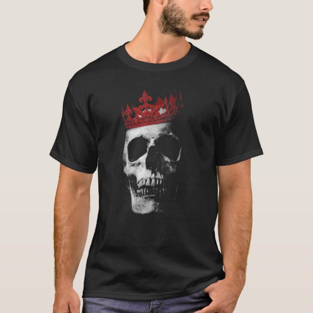 Camiseta Corona de cráneo del Rey muerto Tattoo (Anverso)