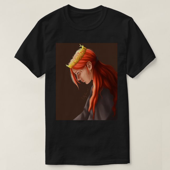 Camiseta Corona de huesos dorados (Diseño del anverso)