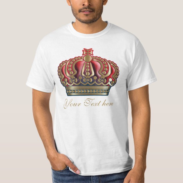 Camiseta Corona de la Cruz Real - Rojo Azul dorado (Anverso)