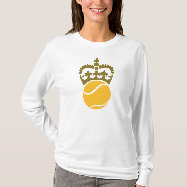 Camiseta Corona de la pelota de tenis (Anverso)