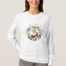Corona de Navidad en acuarela Santa Vintage Unisex